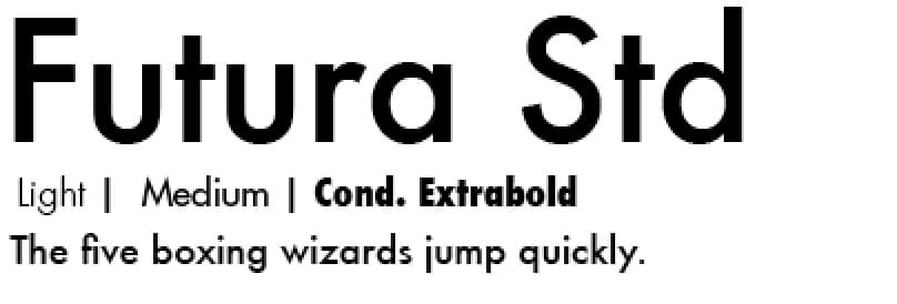 Typography - Free Fonts - Web Design - Sans Serif Fonts - Futura STD