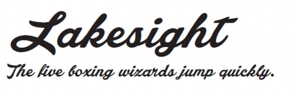 Lakesight - Trendy Stylish Script Fonts 2015