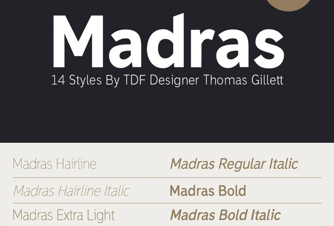 Madras - Free - modern fonts 2015 - the best top font of the year