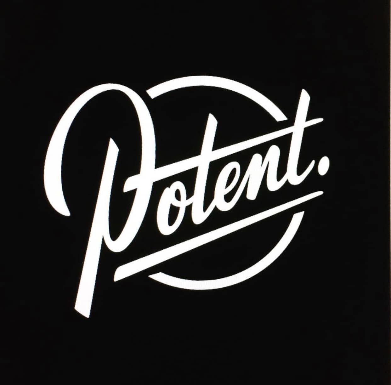 Potent. Branding design and lettering examples