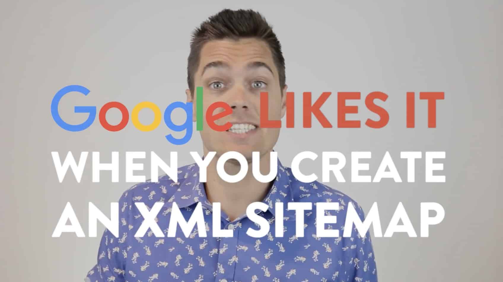 Google likes it when you create an XML Sitemap