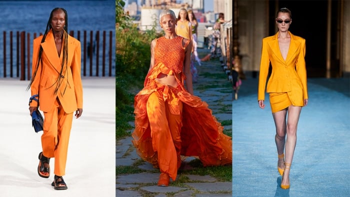 hot orange fashion color trend