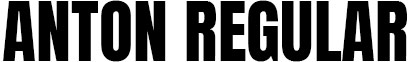 Display "ANTON REGULAR" in bold, uppercase letters on a white background for impactful headings. Available on Google Fonts.