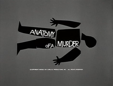 Saul Bass - Handlettered movie titles/ poster