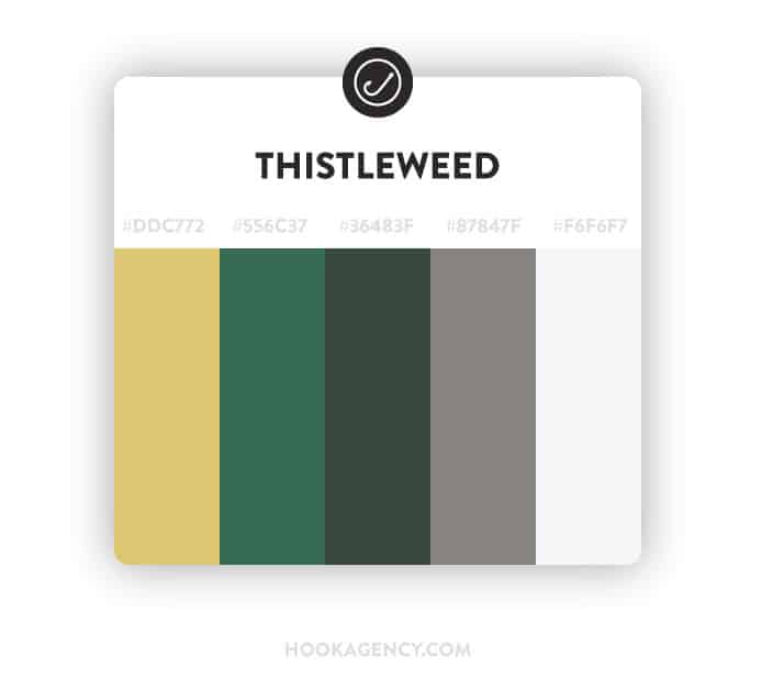 muted green and yellow color scheme 2021