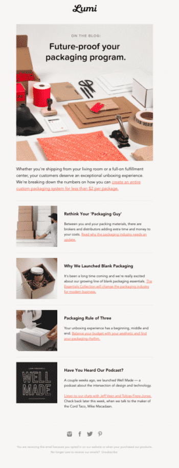lumi newsletter