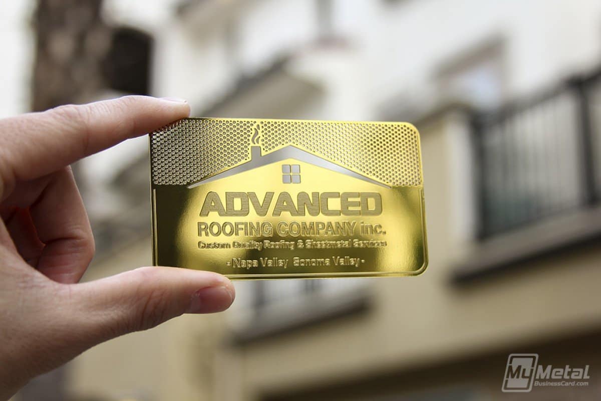 Advanced Roofing Card - Gold roofer inspiration