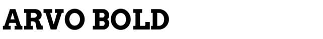 Arvo Bold - Best Google Fonts for Headlines in Web Design