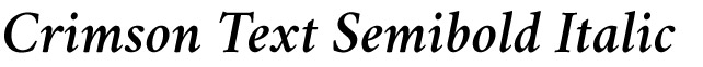 Best Google Fonts for Headings - Crimson Text Semibold Italic