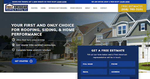 fill out the 'Get a Free Estimate' form