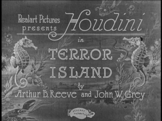 Houdini in Terror Island - Handlettering in Movie Titles
