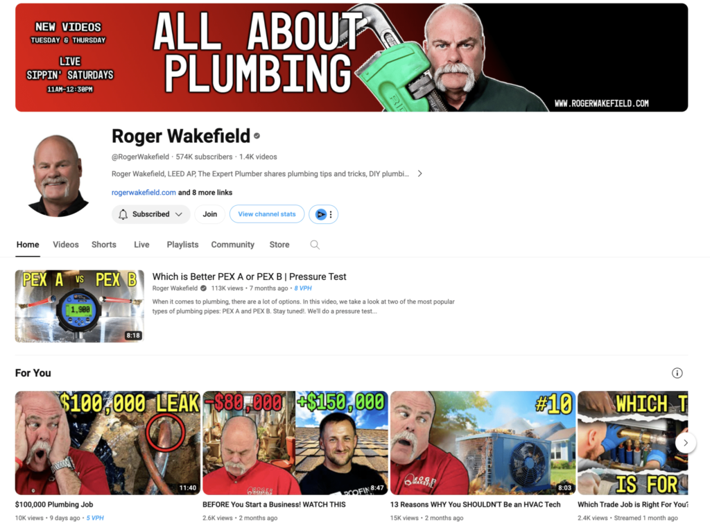 Plumbing Influencers Youtube
