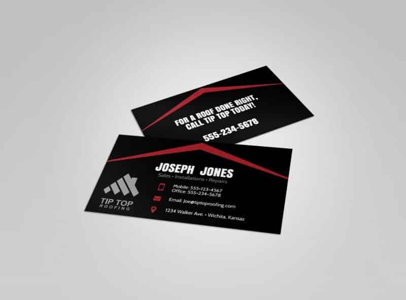 Roofing template - business card