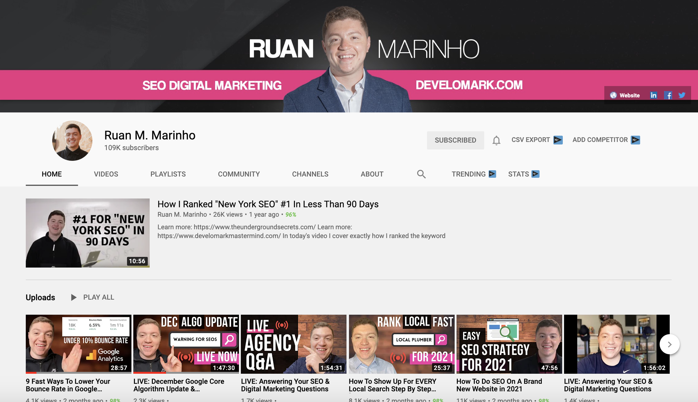 Ruan Marinho - Marketing for Contractors SEO, PPC, ETc
