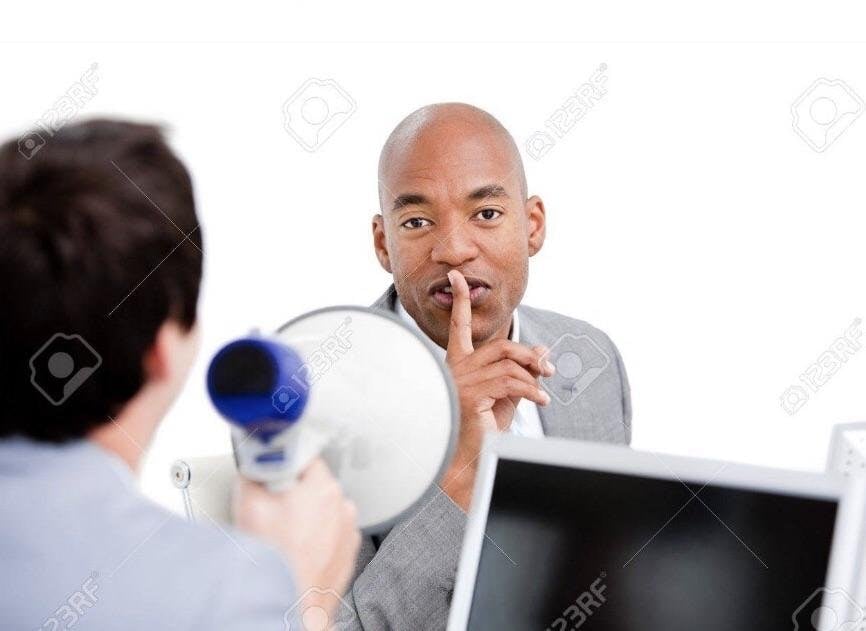 Shhh stock photo