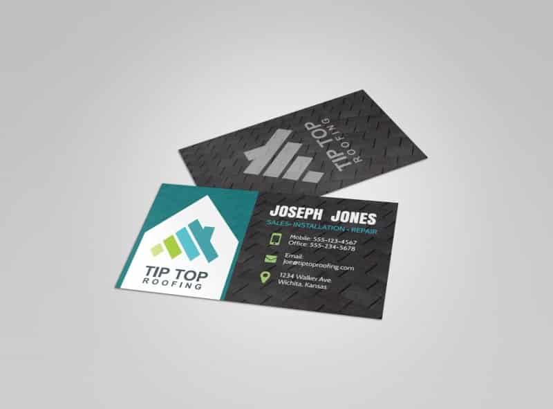 Roofing Business Card - Tip Top Roofing