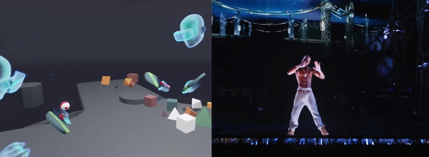 Tupac, Zuckerberg, Digital 3D Reality