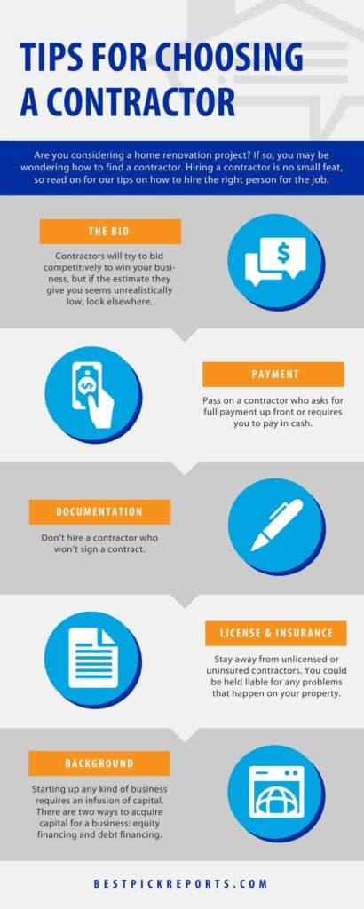 Tips for choosing contractor