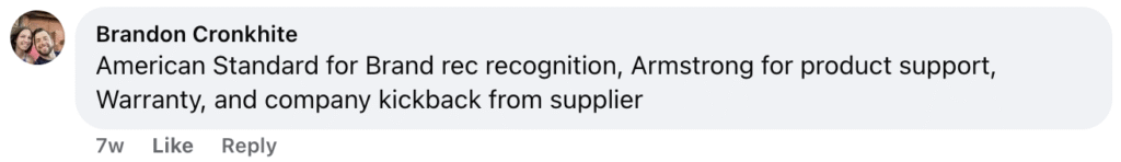Here’s a concise, authoritative rewrite suitable for Hook Agency’s website: "American Standard is recommended for brand recognition in heating and air conditioning equipment. Armstrong stands out for superior product support, warranty offerings, and supplier incentives.