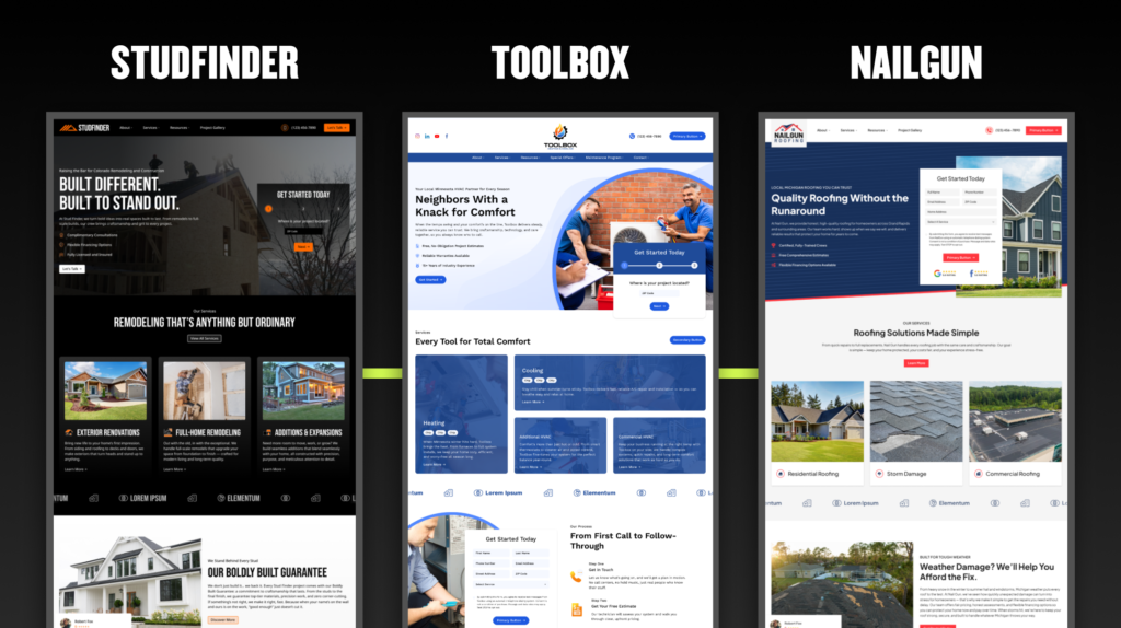 Standard vs Custom Websites