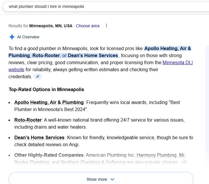 Screenshot of Hook Agency’s Home Services page, featuring SEO-optimized design elements and clear conversion-focused layout.